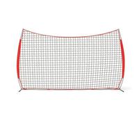 Amagogo Portable Sports Net Filet de Rebond Professionnel Cadre Métallique Angulé Filet Serré avec Lisières Renforcées Maintien Vertical Fiable Retour, 10 16FT