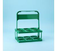 Amagogo Porte-Bouteilles Portable Support Bière Panier Compact Plastique Repliable pour Organisation de Boissons et Transport Adapté à Maison Fête Bar, Rouge, Rouge, Petit 300 ML Environ