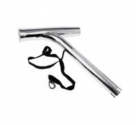 Amagogo Porte-Canne à Pêche Support de Canne Fixation à Pince Douille de Canne Acier Inoxydable Poli avec Maintien Vertical Sécurisé et Montage Simple Adapté aux Bateaux Barques Pêche au Large