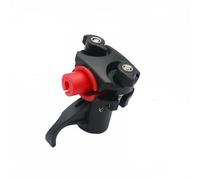 Amagogo Porte-Canne à Pêche Support de Canne Fixation Clamp Tête Orientable 360 Degrés Structure Solide en Nylon Réglage, Noir, Rouge, Tête De Support Seule