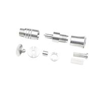 Amagogo Porte-Moulinet de pêche à Monter soi-même, Composants de Canne à pêche à Monter soi-même, équipement Portable, Haute Performance, pièces de réparation, Argent 7 Mm