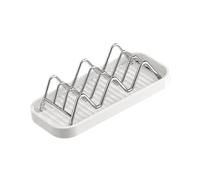 Amagogo Porte-savon/égouttoir gain de place, en forme de W, pour lavabo, comptoir ou baignoire.