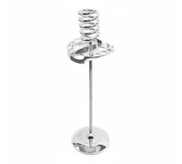 Amagogo Porte Sèche Cheveux Support Sèche Cheveux Organisateur Coiffeuse Rangement Sol Construction Acier Inox Base Lestée Stabilité Supérieure avec, Argent