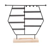 Amagogo Présentoir à Bijoux, présentoir à Bijoux, à Boucles d'oreilles, Cintre pour dortoir, vitrine, Maison, Cadeau pour Femme, Grande capacité, Noir