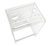 Amagogo Présentoir à couteaux en acrylique, porte-couteaux, étagère de rangement moderne et transparente peu encombrante, idéale pour une