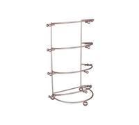 Amagogo Présentoir à Cronnes Stable Multi-Niveaux, Présentoir pr Diadème, Élégant, Support pr Accessoires Cheveux, lle D'esyage, Mariées , Argent , 4 Niveaux