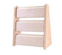 Amagogo Présentoir de Colliers, Porte-Bijoux, étagère d'exposition à 3 Niveaux, Support de Rangement, présentoir de Bijoux Pendentif pour Salle d'exposition, Beige