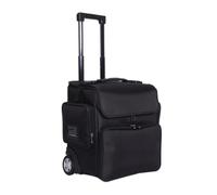 Amagogo Professional Makeup Case Valise Maquillage Trolley Sac Cosmétique Organisateur Maquilleur avec Poignée Télescopique Roues Pivotantes Tissu Oxford
