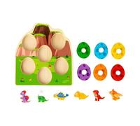 Amagogo Puzzle en bois pnizer dinosaure assortir un puzzle d'oeuf