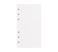 Amagogo Recharges de feuilles pour agenda A6, 6 trous, feuilles mobiles pour classeur A6, comptes rendus de réunion, Vide