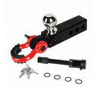 Amagogo Remorquage Robuste, Barre Remorquage, Antirille, Attache-Remorque Axe Verrillage, pr, Noir