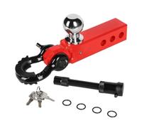 Amagogo Remorquage Robuste, Barre Remorquage, Antirille, Attache-Remorque Axe Verrillage, pr, Rouge