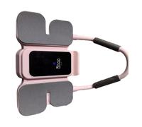 Amagogo Roue Abdominale avec Support pour téléphone Portable, Ergonomique, Pratique, avec Appui-Coudes, Retour Automatique, Roues élargies, pour, Rose