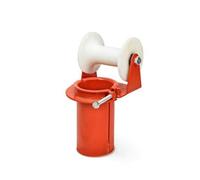 Amagogo Roue Guide Câble Équipée d'Un Support Solide en Roulette Nylon Fluide Axe Robuste Montage Fiable pour Fil Électrique Adaptée Gestion de Câbles Conduits Chantiers, 80MM