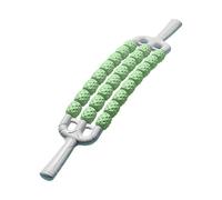 Amagogo Rouleau de massage à 3 rangées pliables, 46 x 8,9 cm, portable, pour salle de sport, terrain de sport, outil de fitness polyvalent et confortable, Vert