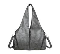 Amagogo Sac à bandoulière PU Leahter, Sac sous Bras élégant, de bacs léger à bandoulière pour la Rue des Vacances d'été, Gris