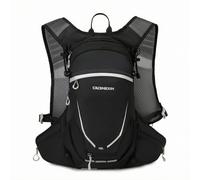 Amagogo Sac à Dos de Sport Extérieur Sac à Dos Randonnée Sac à à Dos Quotidien Nylon Polyester avec Dos Aéré et Design Structuré Poches Zippées et Latérales , Noir De Minuit