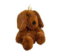 Amagogo Sac à Dos en Peluche pour Chien, Sac à Dos Doux pour poupée de Chien, Sac à Dos pour Faire du Shopping dans la Rue, Femmes et Filles, Brun