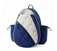 Amagogo Sac à Dos Tennis Racket Bag Raquette Cartable Pack Multi-Fonction Compartiment Avant Sécurisé pour Deux Raquettes Poches Latérales pour Bouteilles et, Bleu