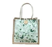 Amagogo Sac fourre-Tout pour Femme, Sac à aisselles, Sac de Courses élégant, Sac fourre-Tout de Voyage Portable, Sac à bandoulière avec poignée supérieure, Vert avec Bouton