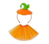 Amagogo Serre-tête citrouille d'Halloween avec jupe, bandeau amusant pour fête de vacances, cosplay, Style B