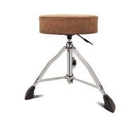 Amagogo Siège de Batterie Réglable Tabouret Batterie Chaise Batteur Trône Solide avec Hauteur Réglable et Base Antiglisse en Alliage et Similicuir Convient aux Entraînements Studio Concerts