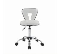 Amagogo Siège de Coiffure Professionnel Chaise de Salon Tabouret Esthétique Fauteuil Maquillage avec Siège Rembourré Dossier avec Découpe Mobilité Fluide, Noir