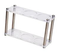 Amagogo Station de tassage pour expresso, porte-tamper, accessoires pour machine à expresso, organisateur de comptoir transparent pour café, Couche Double