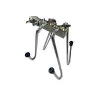 Amagogo Support de Cymbale Pied Support Montage Bras Base Solide avec Bras Courbés et Patins Protecteurs Contre les Vibrations Serrages Filetés pour