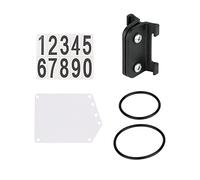 Amagogo Support de plaque d'immatriculation de course avec bandes en caoutchouc Support de fixation rapide pour tige de selle Support de cartes de course PP , Tube rond