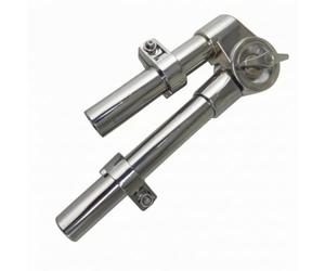Amagogo Support de pour Tom Drum Stand Support Tom Mount Fixation Batterie Corps Tubulaire Court Joint Circulaire Colliers à Vis Stabilité Élevée Adapté aux Répétitions Studio Scènes