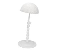 Amagogo Support de Rangement pour Tête de Mannequin Portable pour Coiffure, Séchage, Présentation de Postiches, Styliste Débutant, Blanc