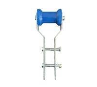 Amagogo Support de Rouleau de Remorque Bateau Rouleau Guide Support Ajustable Châssis Rainuré Multi-Trous Roue Lisse Alignement Précis Fixations Incluses