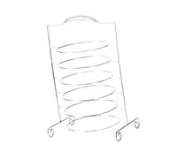 Amagogo Support de Service pour Assiettes, Organisateur à Plusieurs Niveaux, Support de Rangement pour Assiettes, pour Table, Fruits Ménagers, 6 Niveaux