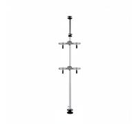 Amagogo Support de Stationnement Vélo Râtelier Porte-vélo Support Vertical Support au Sol Colonne de Plafond à Sol Aluminium et Nylon Épais Protection des, 3M, 2 Crochets Alu