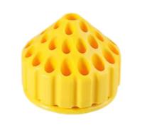 Amagogo Support de support de tête de broyage, conteneur d'affichage de polissage, support de bit d'outil de sculpture, organisateur de bits d'outils de, Jaune