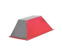 Amagogo Support d'entraînement Cheer Balance Train Cheer Flyer Stand Trapezoidal Training Stand Gymnastics Block for Core Strength Kids Adults, Gris Rouge