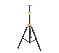 Amagogo Support Haut-Parleur Robuste | Réglable, Support D'enceinte Plateau, Stable, Trépied pr Enceinte Base Télescopique, Scène, Professionnels du Son, Noir Jaune