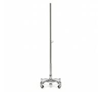 Amagogo Support Mannequin à roulettes Télescopique Présentoir sur Pied Stable Base pour Vitrine, Argenté, Style to 3