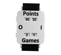 Amagogo Tableau de score portable pour tennis de table, avec dragonne ajustable, idéal pour le volley-ball, les compétitions de football et les terrains de, Blanc