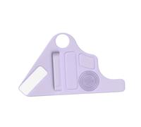 Amagogo Tampon de maquillage en silicone pour pinceaux de maquillage, organiseur de poignet, compact et portable, tampon de nettoyage pour pinceaux pour, Violet