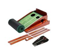 Amagogo Tapis de Putting d'intérieur antidérapant et Portable, idéal pour l'entraînement au Golf dans Le Jardin, Le Bureau ou sur Cadeau