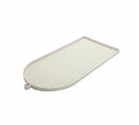 Amagogo Tapis Silicone pour Machine à Café Tapis Drainant Tapis pour Accessoires de Café Tapis Souple et Résistant pour Boissons Absorbe de Café Adapté à la Zone Café et Comptoir, Blanc Cassé