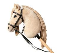 Amagogo Tête Cheval sur Bâton Doux Cheval À, 68 Cm, Blanc Cassé | Léger, Jouet, pour Jeux D'imitation, Spectacles, tout-Petits