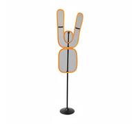 Amagogo Training Dummy Mannequin d'Entraînement Basket Opposant Simulé Figure de Défense Accessoire d'Entraînement Réglable Bras Longs Démontables Base Stable, Orange, Forme Humaine