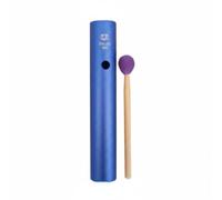 Amagogo Tube Musical Enfant Instrument Percussion Métal Main Tenue Ouvert Deux Extrémités avec Maillet Bois Tête Caoutchouc Timbre Net pour Initiation, Bleu