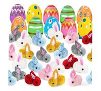 Amagogo Œufs de Pâques remplis de surprises colorées pour une chasse aux œufs de Pâques des tout-petits, Style B