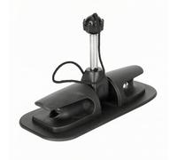 Amagogo Universal Paddle Holder Support d'Aviron Verrou pour Pagaie avec Socles Jumeaux et Arbre Métallique pour Bateau Gonflable Corde d'attache Suitable pour Promenade en Rivière Calme, Noir