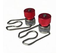 Amagogo Visière de Soudage Équipée de Boucle de Casque Sécurisée Accessoire Central Vissé Cercle Inférieur Lumineux Fixation Stable Adaptée à l'Usage en, Rouge, Roulement Intégré