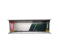 Amagogo Vitrine de garage à l'échelle 1:64, avec décor de parking et éclairage LED intégré, pour voitures de sport, Style A